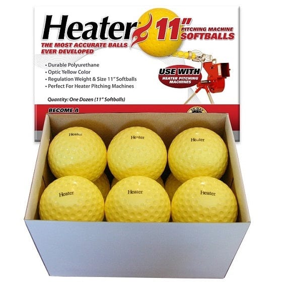 Heater Sports Pitching Machine Balls 11 Inch Heater Pitching Machine Softballs | Heater Sports