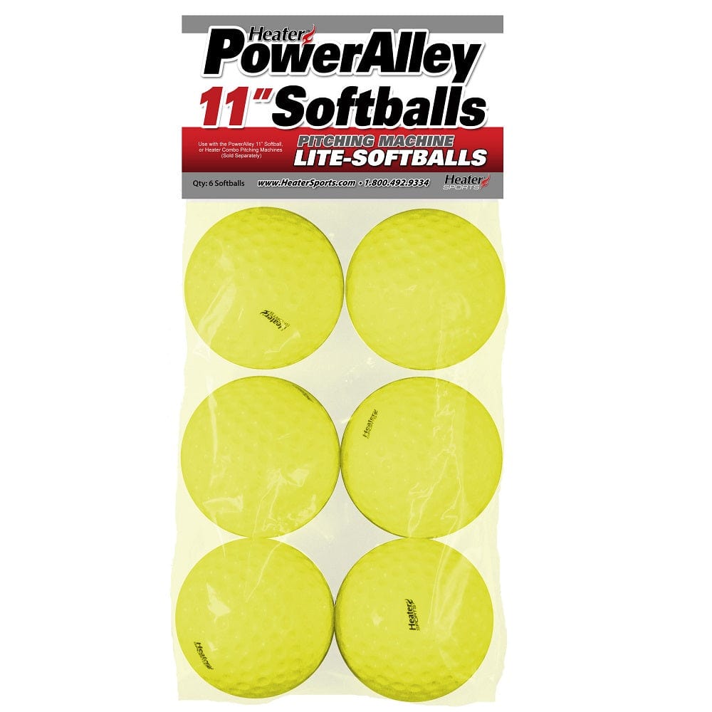 Heater Sports Pitching Machine Balls 11 inches PowerAlley Lite Softballs | Heater Sports