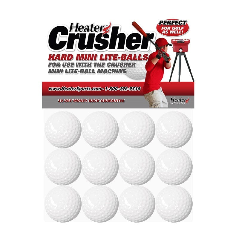 Heater Sports Pitching Machine Balls 12 Mini Poly-Balls from Heater Sports™ Crusher Fast Mini Poly-Balls | Heater Sports