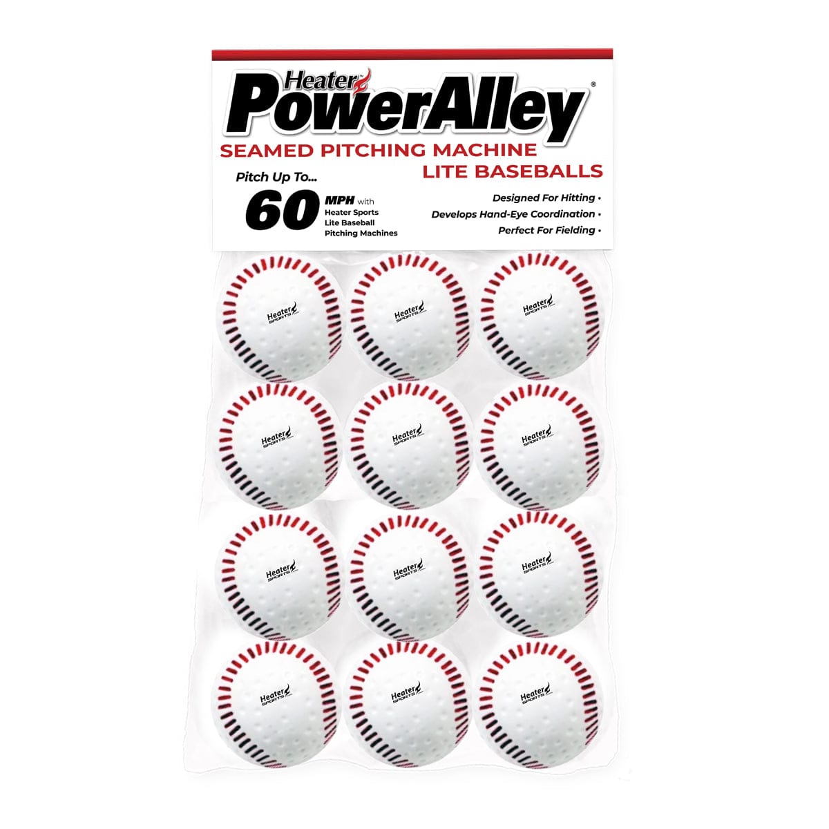 Heater Seamed Lite Balls for Power Alley – The Baseball Home