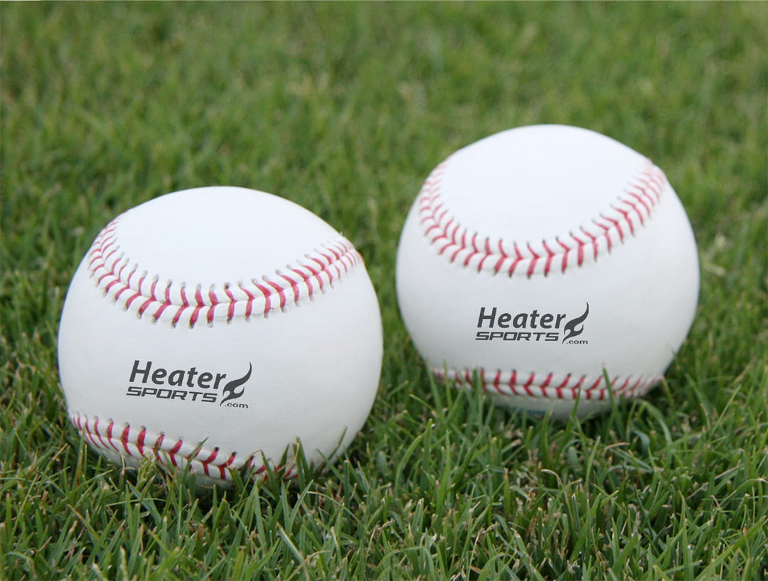 Heater Sports Pitching Machine Balls Bullseye Top Grain Leather Kevlar Seamed Pitching Machine Baseballs