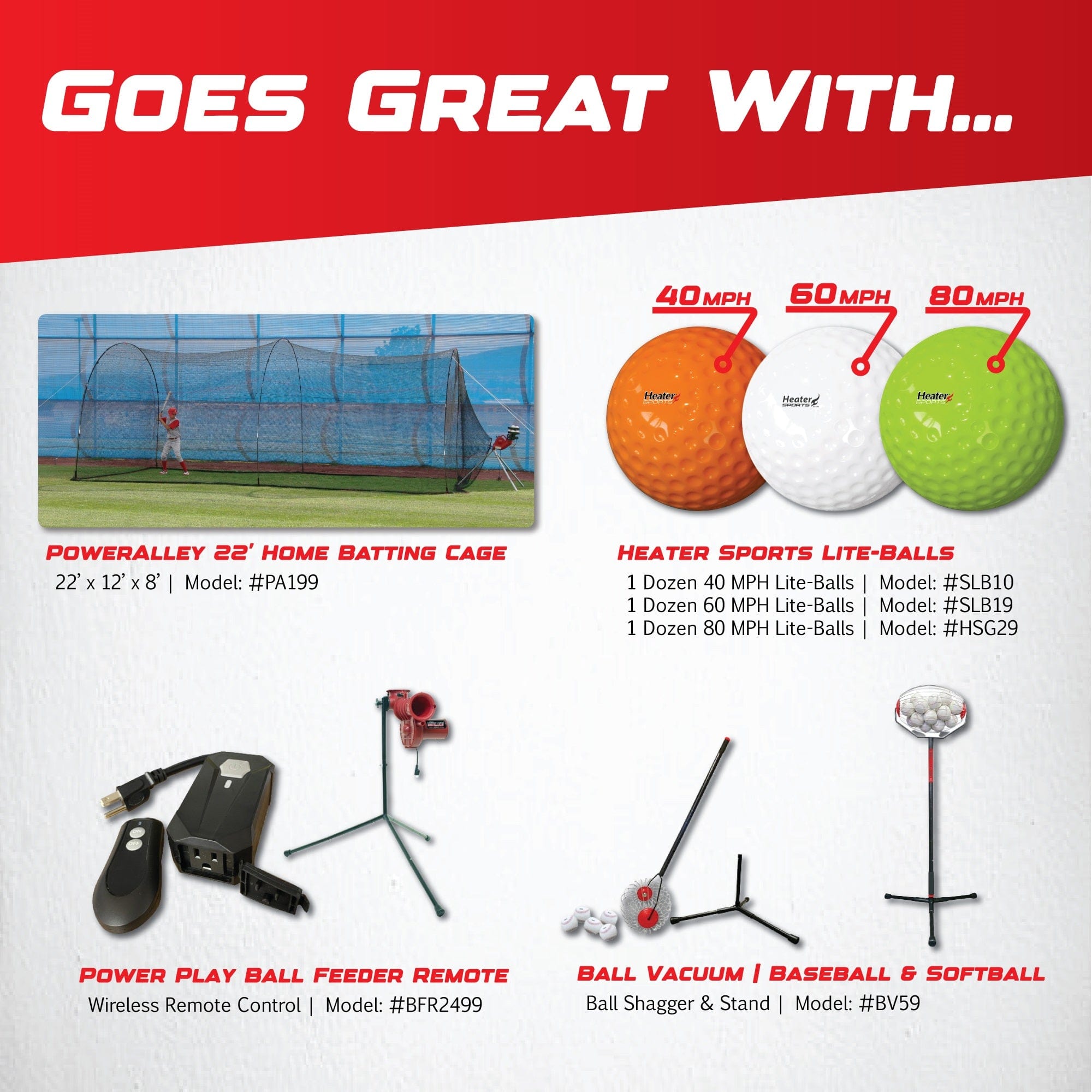 Heater Power Alley Lite Machine for Practice – The Baseball Home