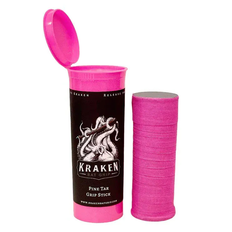 Kraken Pine Tar Kraken Pro Wrap Pine Tar Grip Stick Bubble Gum Pink