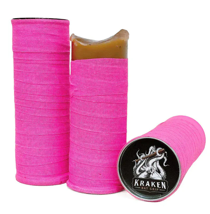 Kraken Pine Tar Kraken Pro Wrap Pine Tar Grip Stick Bubble Gum Pink