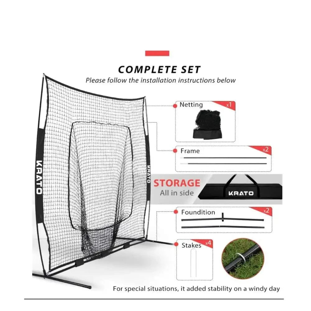 Krato Sports BATTING NET Krato Elite Hitting Net