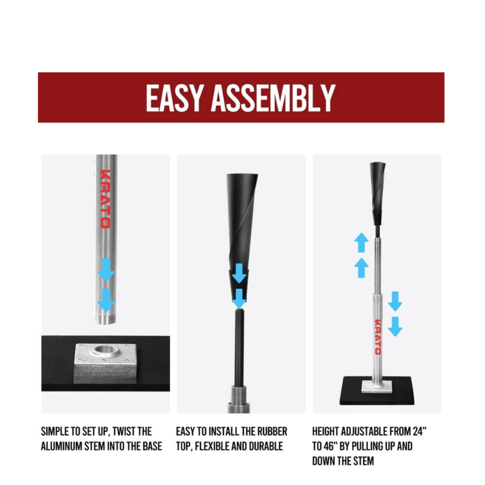 Krato Sports Batting Tee Krato Elite Hitting Tee
