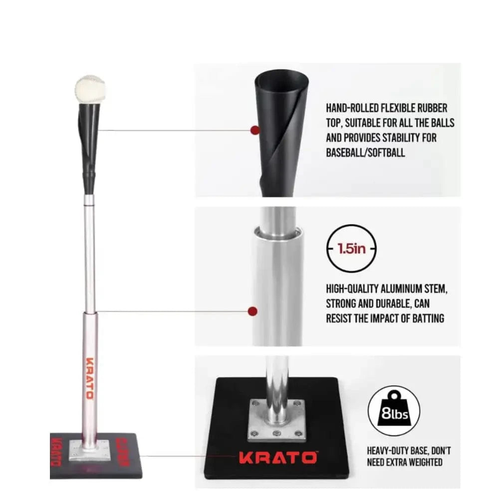 Krato Sports Batting Tee Krato Elite Hitting Tee