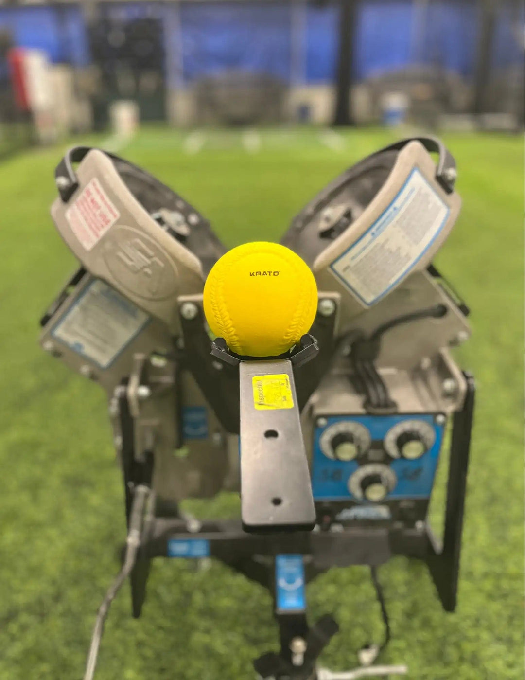 Krato Sports set of 12 Pitching Machine Softballs -firm foam - 12"