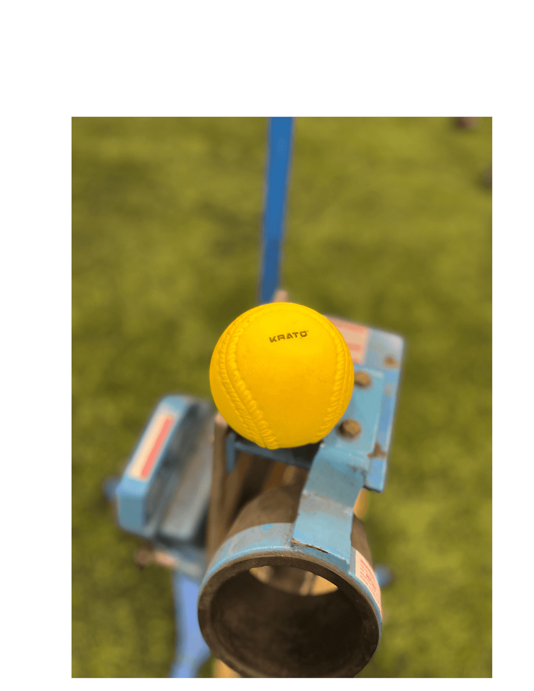 Krato Sports set of 12 Pitching Machine Softballs -firm foam - 12"