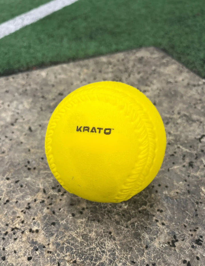 Krato Sports set of 12 Pitching Machine Softballs -firm foam - 12"