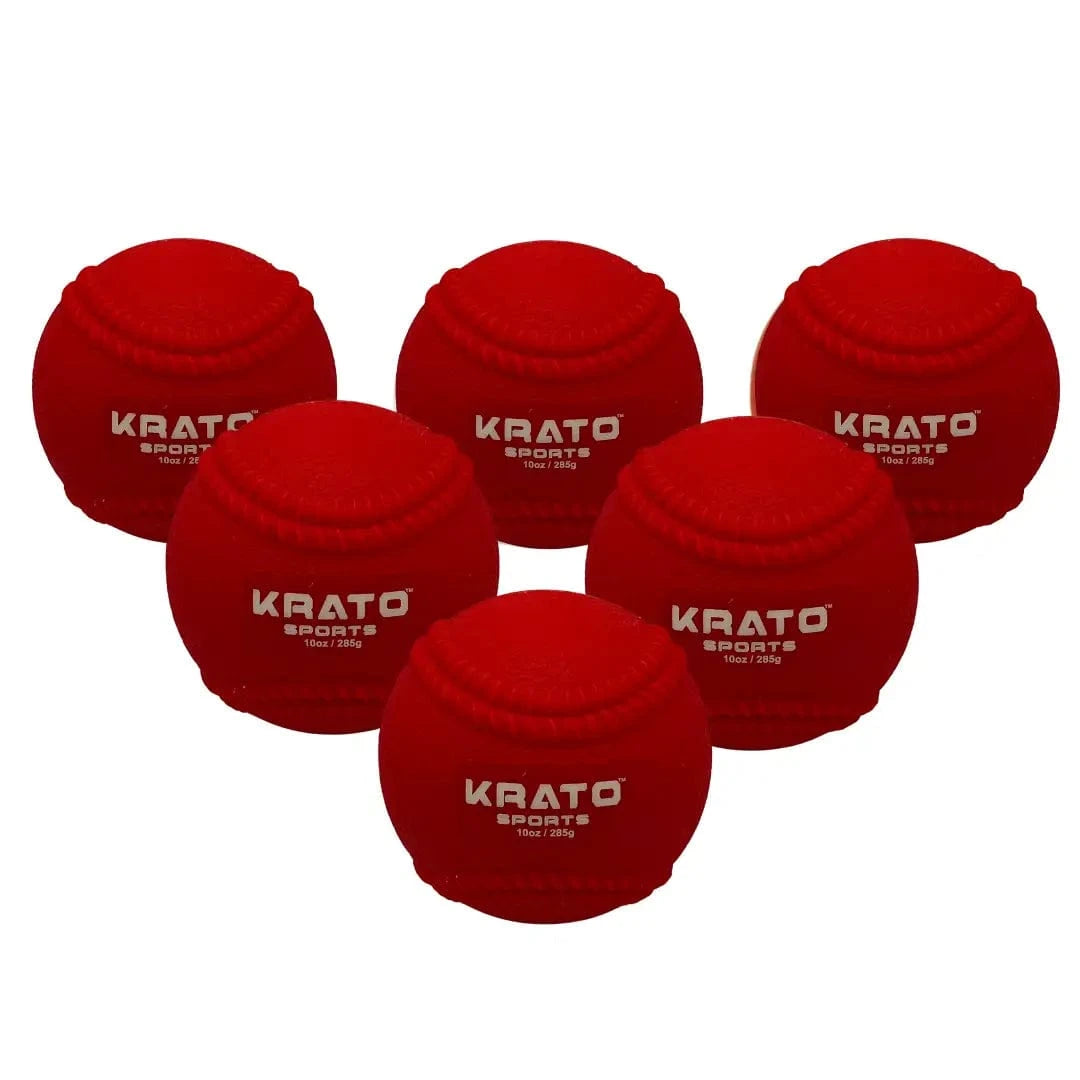 Krato Sports Training Baseballs 10oz Hitting Power Balls 10oz | Plyo Balls