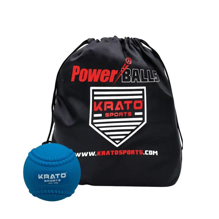Krato Sports Training Baseballs 12oz Hitting Power Balls 12oz | Plyo Balls