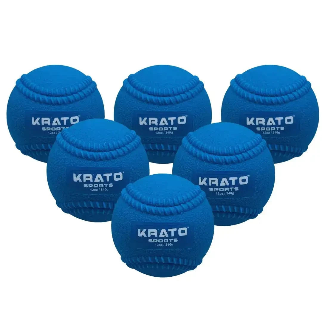 Krato Sports Training Baseballs 12oz Hitting Power Balls 12oz | Plyo Balls