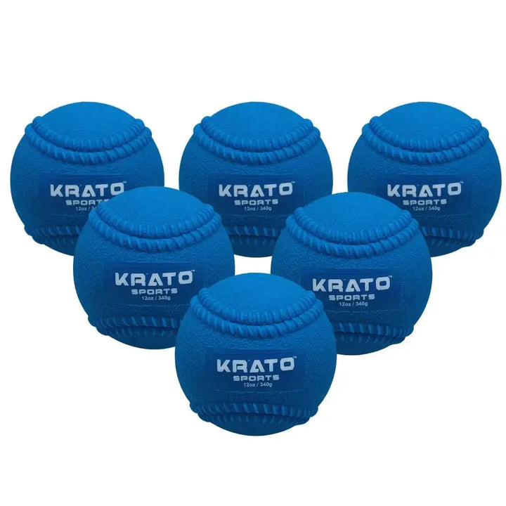 Krato Sports Training Baseballs 12oz Hitting Power Balls 12oz | Plyo Balls
