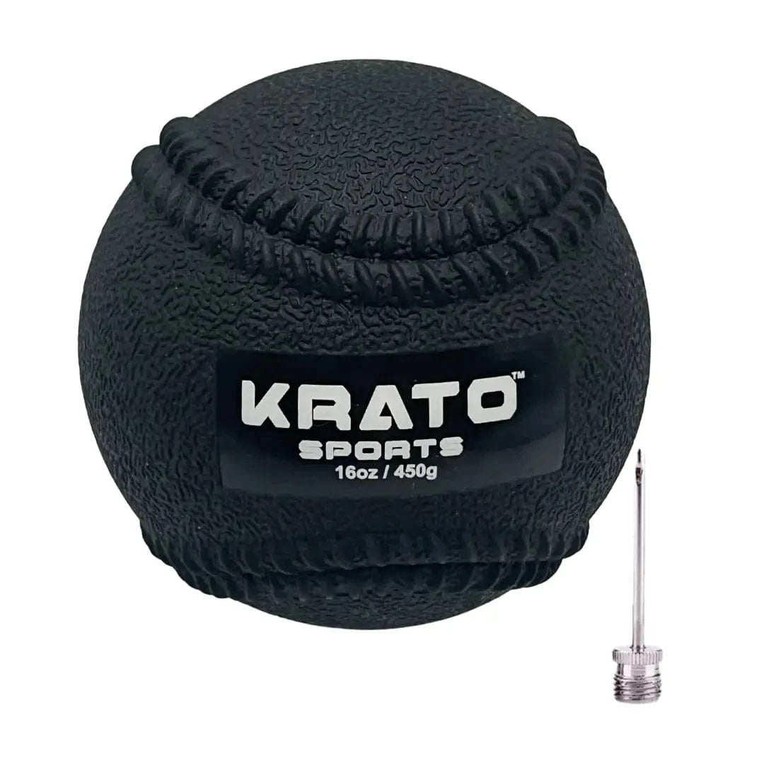 Krato Sports Training Baseballs 16oz Hitting Power Balls 16oz | Plyo Balls