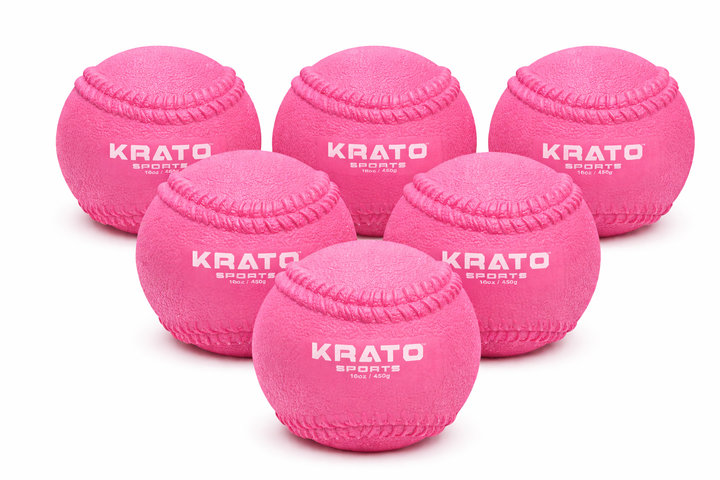 Krato Sports Training Baseballs 16oz Hitting Power Balls 16oz | Plyo Balls