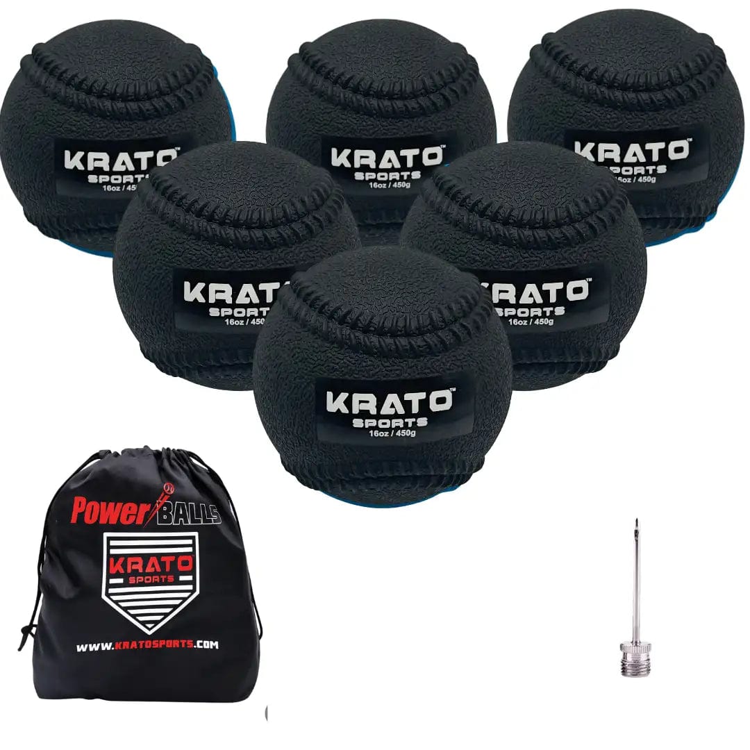 Krato Sports Training Baseballs 16oz Hitting Power Balls 16oz - Plyo Balls | Krato Sports