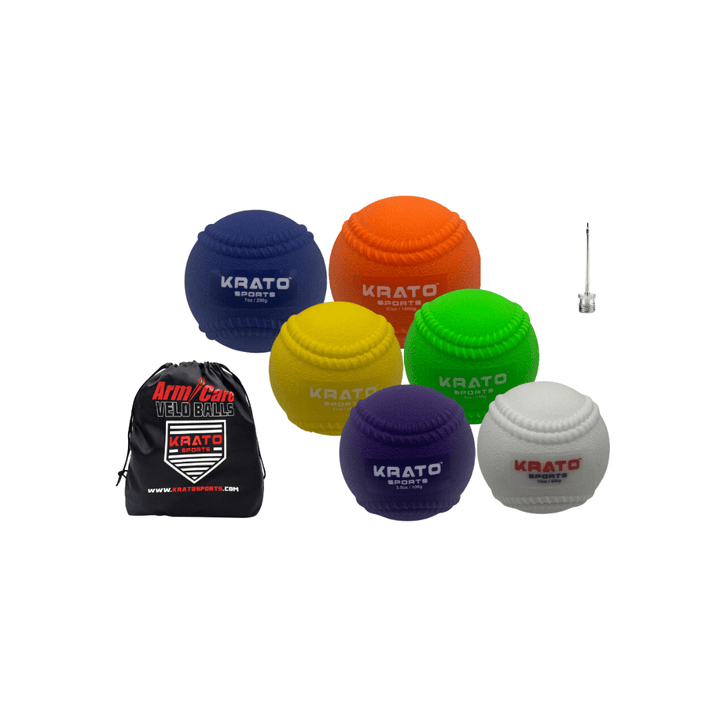 Krato Sports Weighted Baseballs Arm Care Velo Training Balls | Plyo Balls