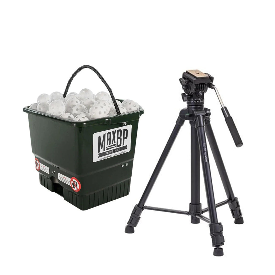 MaxBP Pitching Machine With Tripod III [+$75] / AC: Plug-In Outlet [+$0] / Without Pop-up [+$0] Original Pitching Machine | MaxBP