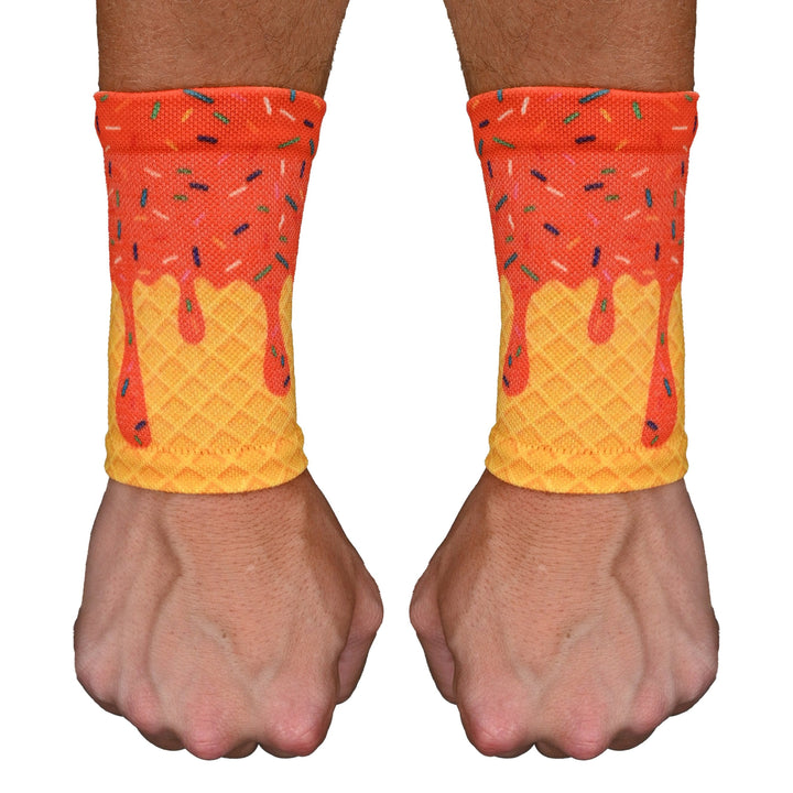 Orange Ice Cream Wrist Support Sleeves