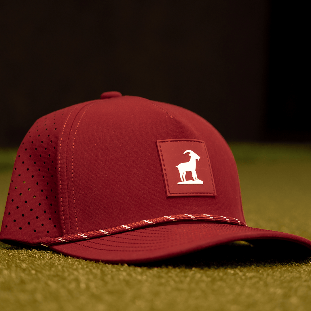 Mine Baseball Apparel Burgundy Iron Goat Hat