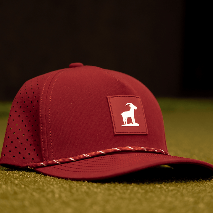 Mine Baseball Apparel Burgundy Iron Goat Hat