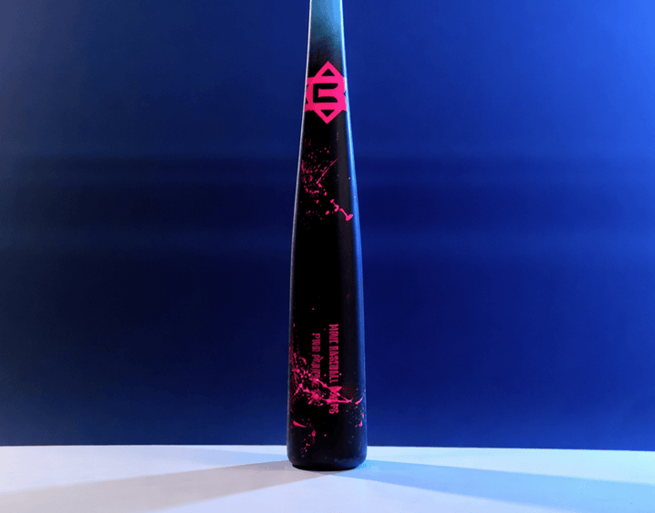 Mine Baseball Wood Bat AP5 Baby Blue / Pink Splatter