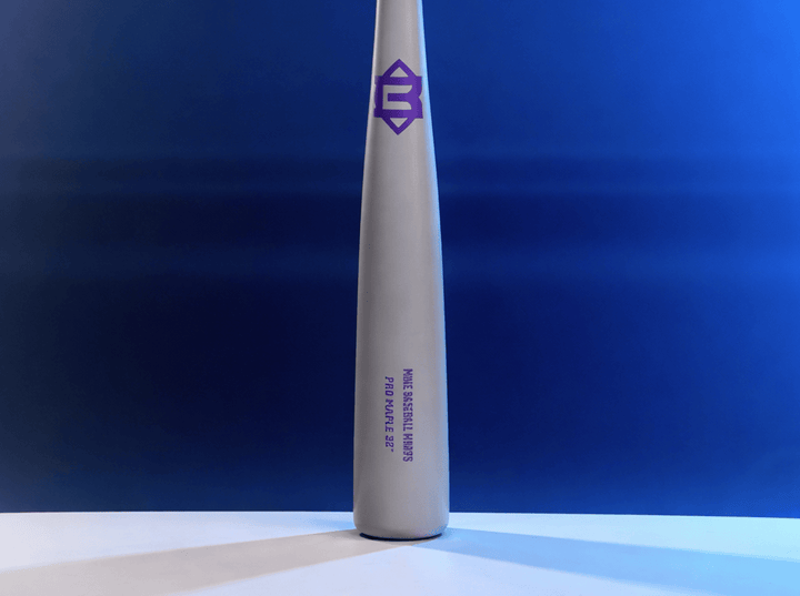 Mine Baseball Wood Bat AP5 Silver Glitter