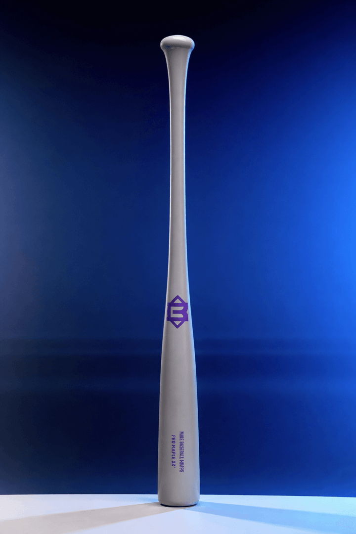 Mine Baseball Wood Bat AP5 Silver Glitter
