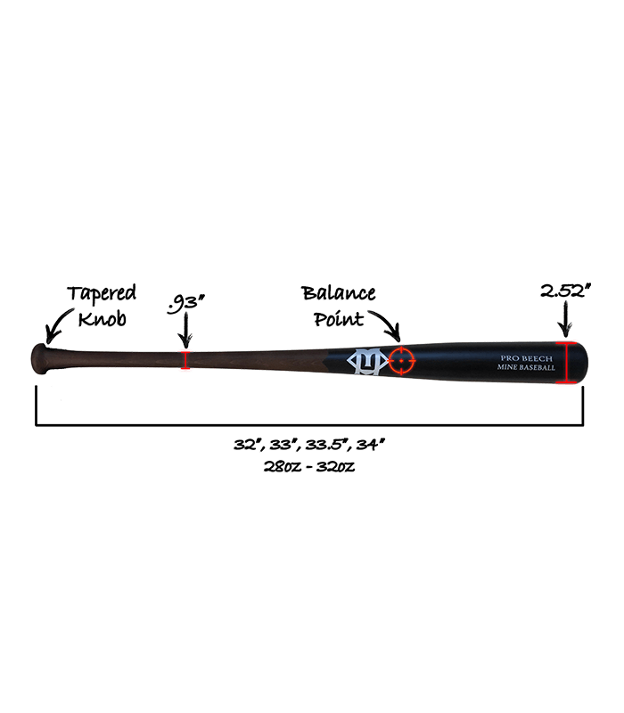 Mine Baseball Wood Bat Balanced