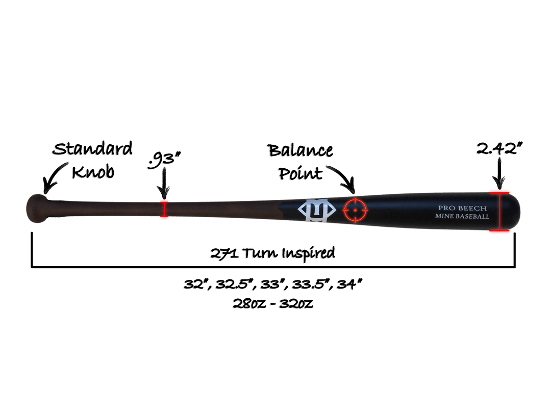 Mine Baseball Wood Bat Balanced EL | Mine Baseball