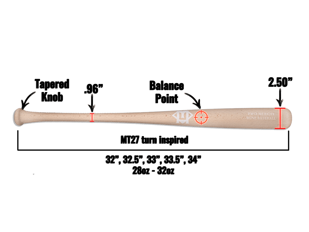 Mine Baseball Wood Bat The Natural