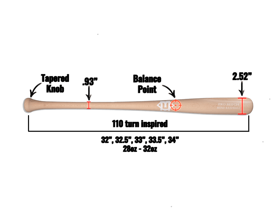 Mine Baseball Wood Bat The Natural