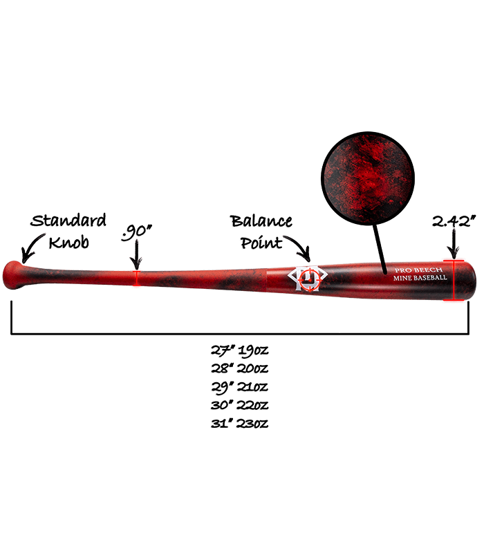 Mine Baseball Wood Bat Youth Wood Bats | Mine Baseball