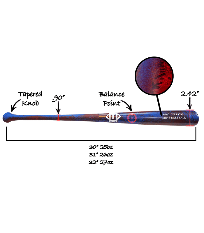 Mine Baseball Wood Bat Youth Wood Bats | Mine Baseball