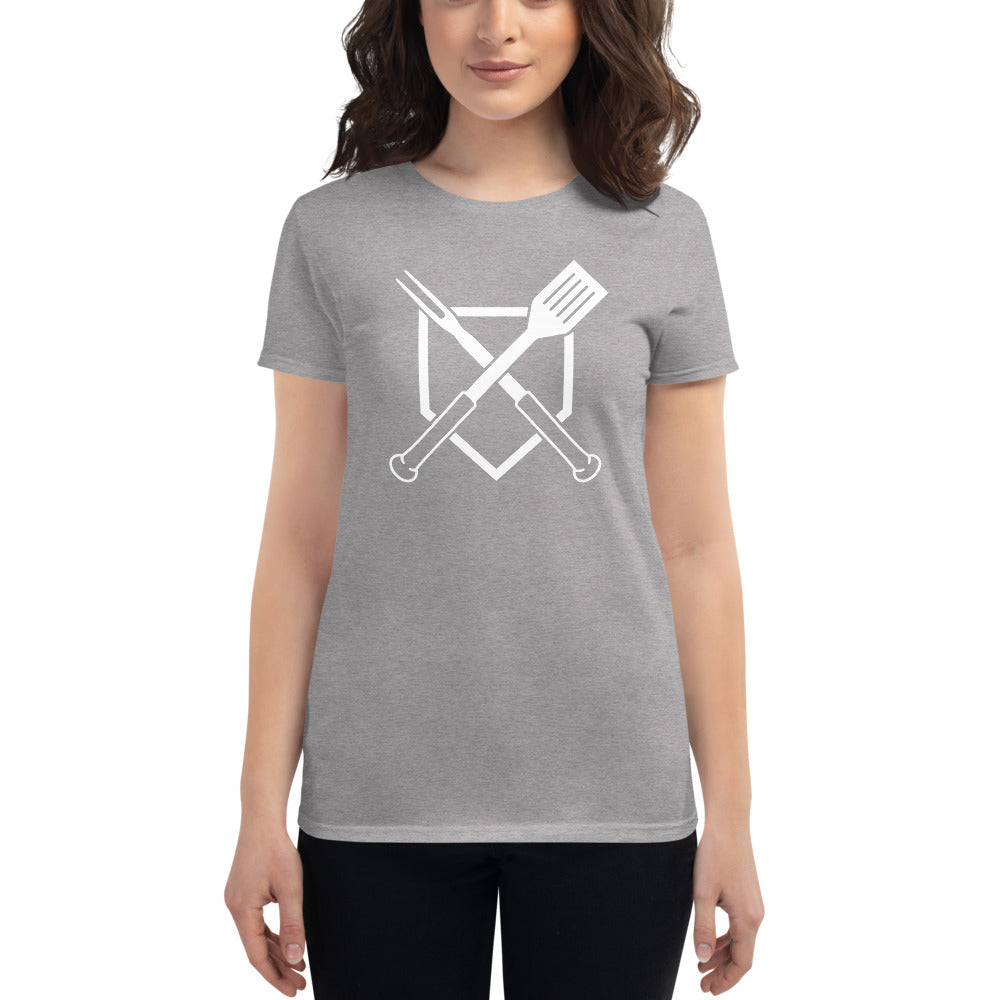 Crossed Plate Women's Fitted T-Shirt