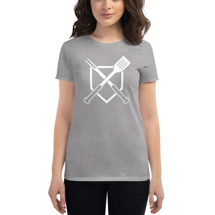 Crossed Plate Women's Fitted T-Shirt