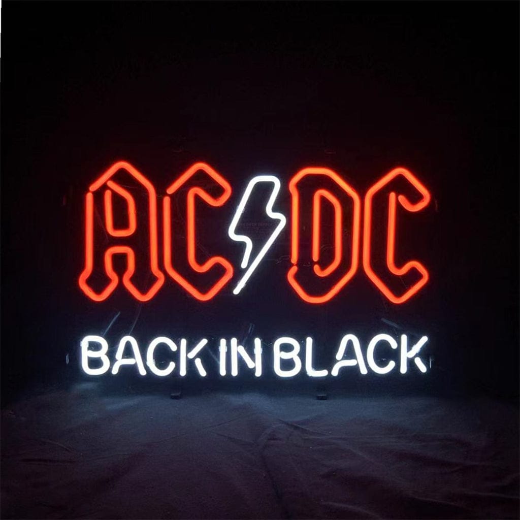 Neon Signs Land Neon Signs AC DC Back in Black Neon Signs