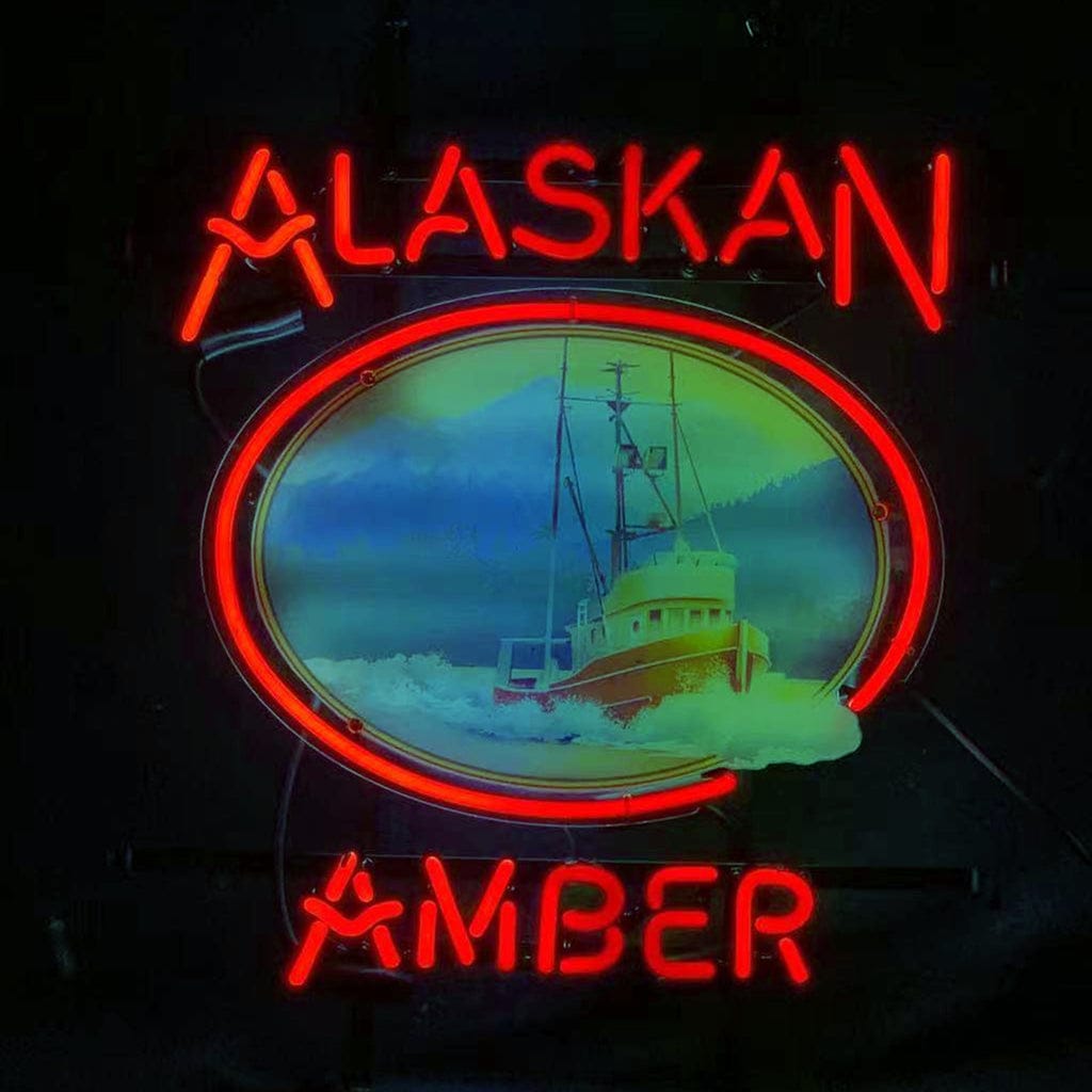 Neon Signs Land Neon Signs Alaskan Amber Beer Neon Signs