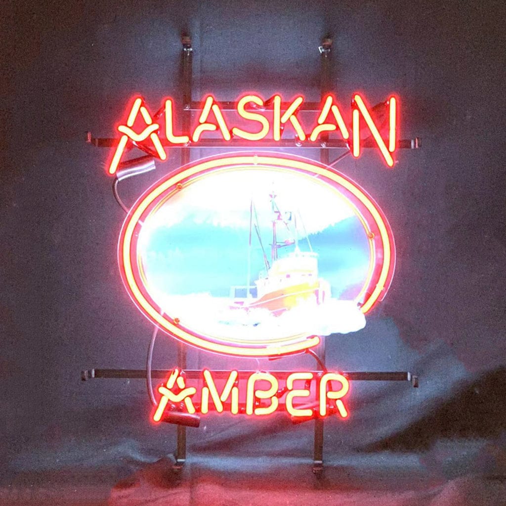 Neon Signs Land Neon Signs Alaskan Amber Beer Neon Signs
