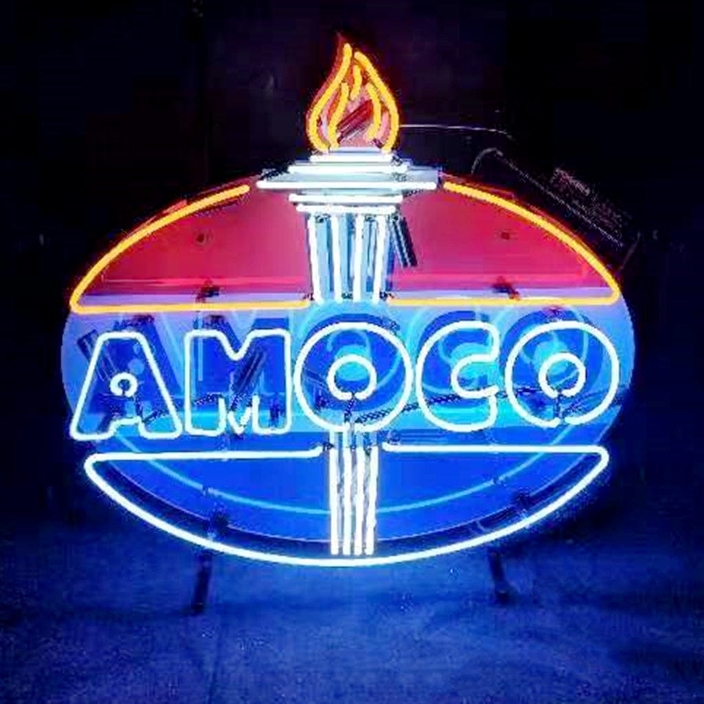 Neon Signs Land Neon Signs Amoco Gasoline Neon Sign Light