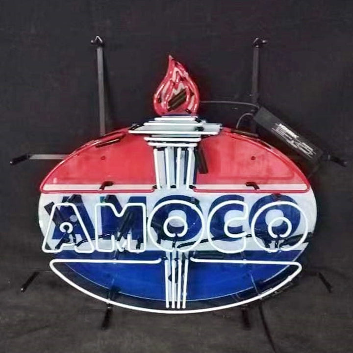 Neon Signs Land Neon Signs Amoco Gasoline Neon Sign Light