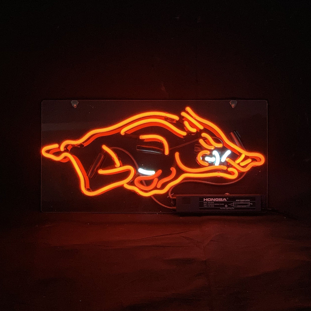 Neon Signs Land Neon Signs Arkansas Razorbacks Sport Logo Neon Signs Light