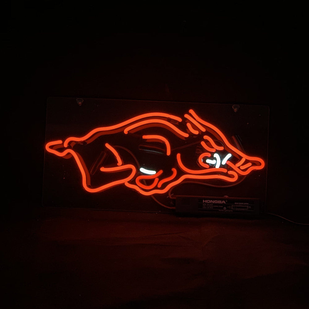 Neon Signs Land Neon Signs Arkansas Razorbacks Sport Logo Neon Signs Light