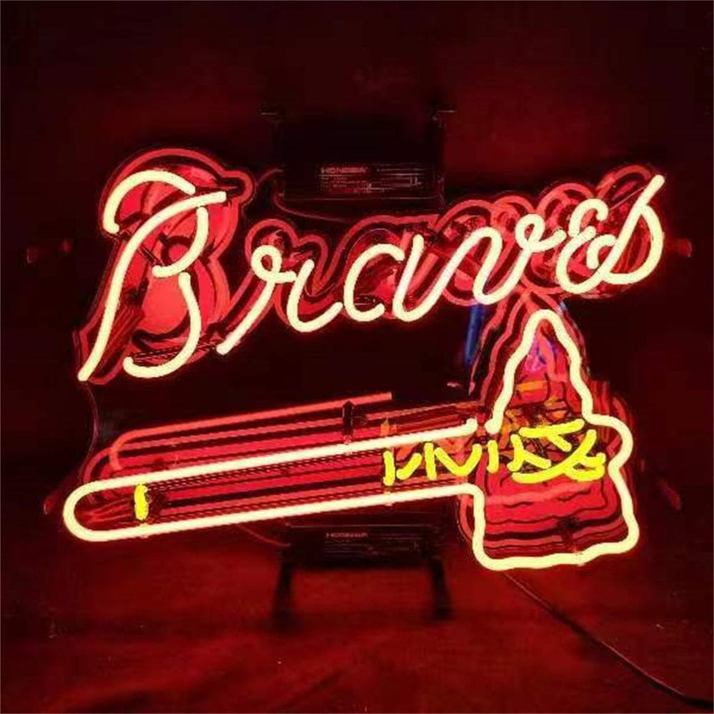 Neon Signs Land Neon Signs Atlanta Braves Baseball Logo Neon Signs Light