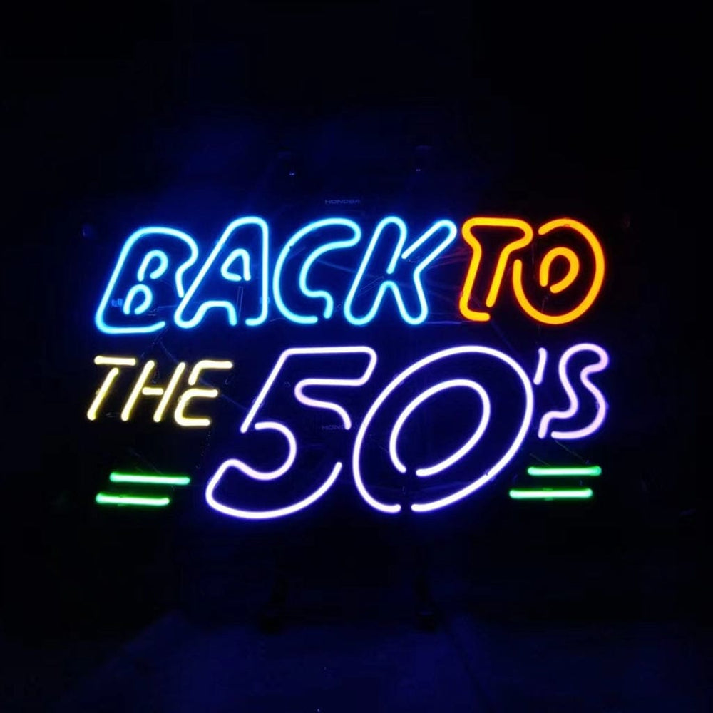 Neon Signs Land Neon Signs Back to The 50's Neon Light Signs