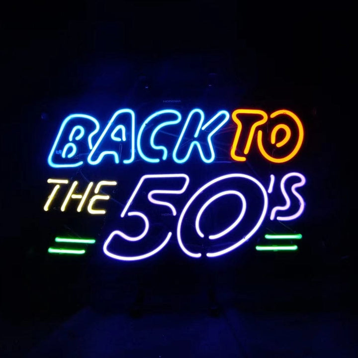 Neon Signs Land Neon Signs Back to The 50's Neon Light Signs