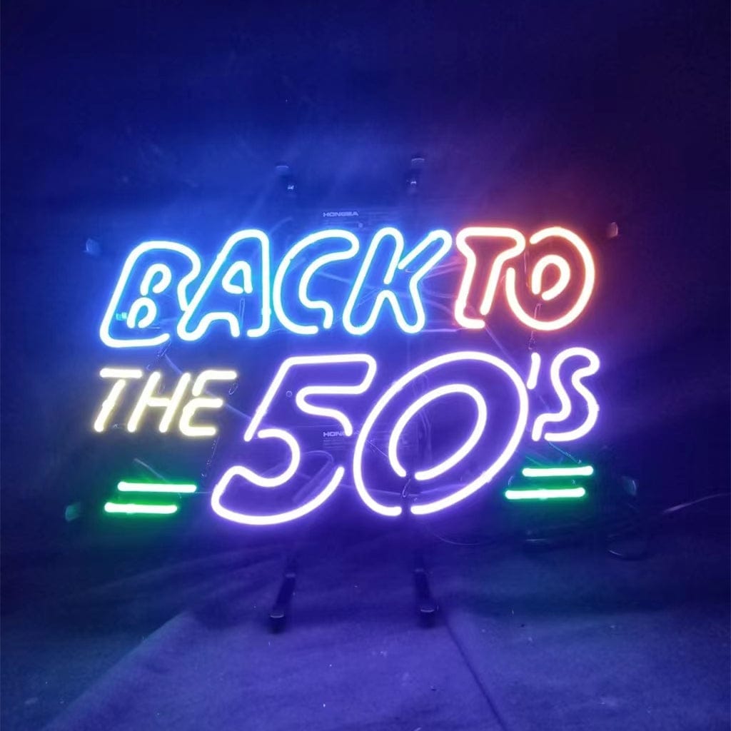 Neon Signs Land Neon Signs Back to The 50's Neon Light Signs
