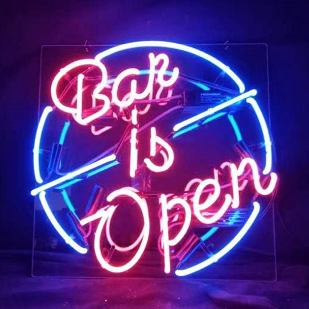 Neon Signs Land Neon Signs Bar is Open Neon Sign