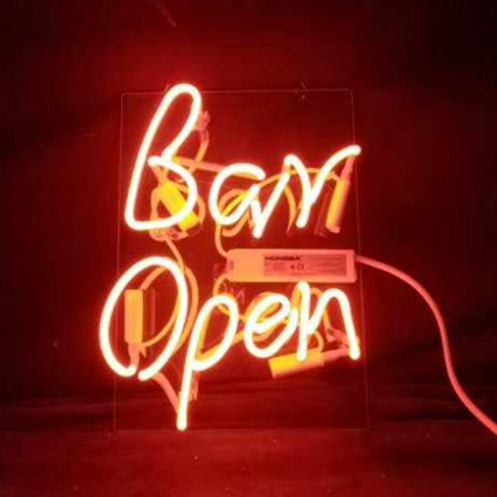 Neon Signs Land Neon Signs Bar Open Neon Light Sign